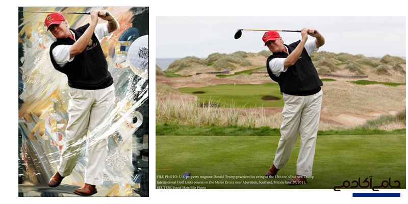 nft گلف بازی دونالد ترامپ